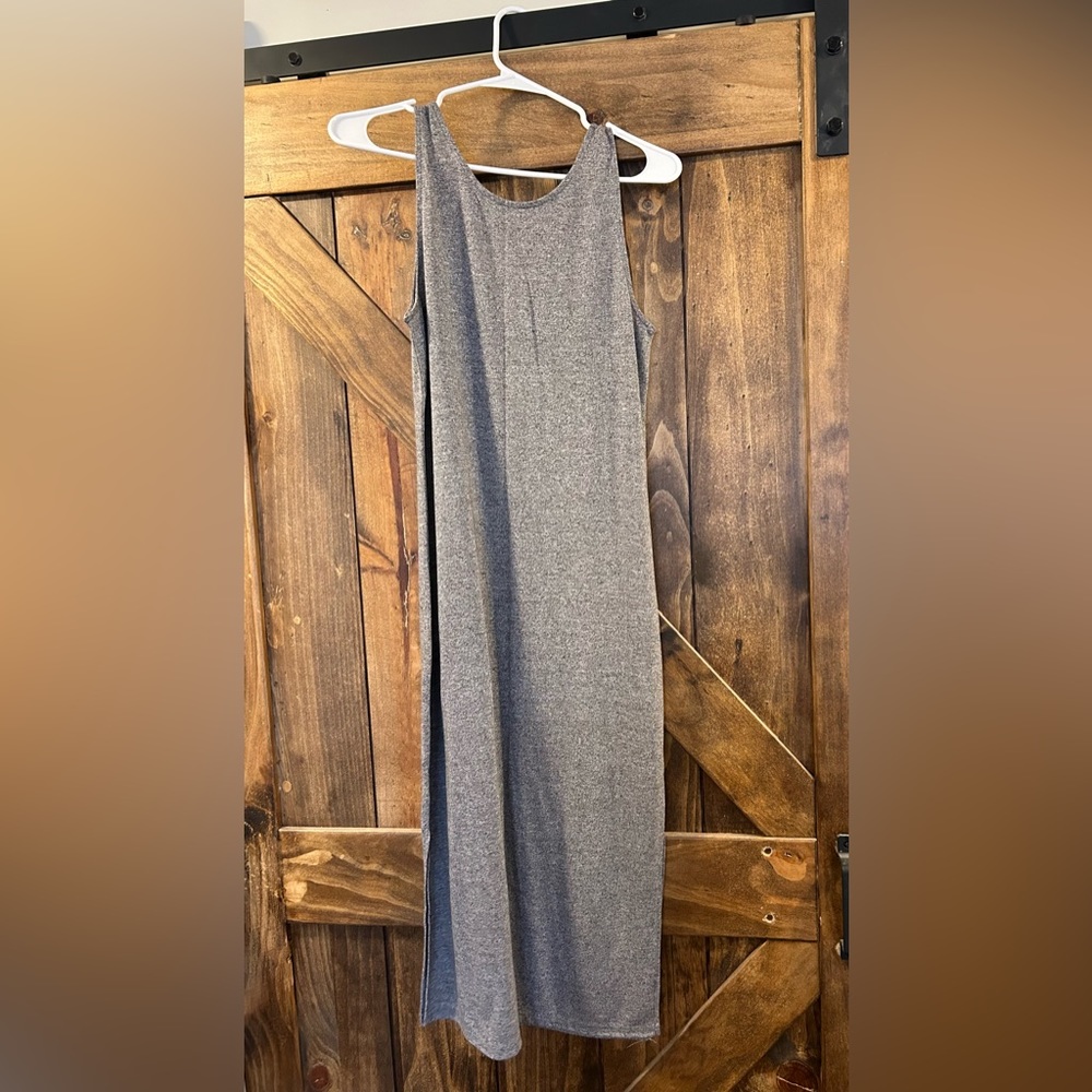 Gray slip dress